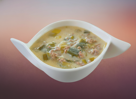 Cheese leek soup