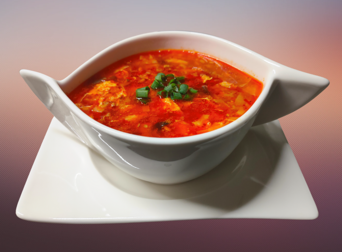 Asiatische Sauer Scharf Suppe