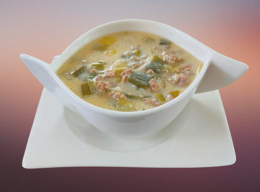 Cheese leek soup