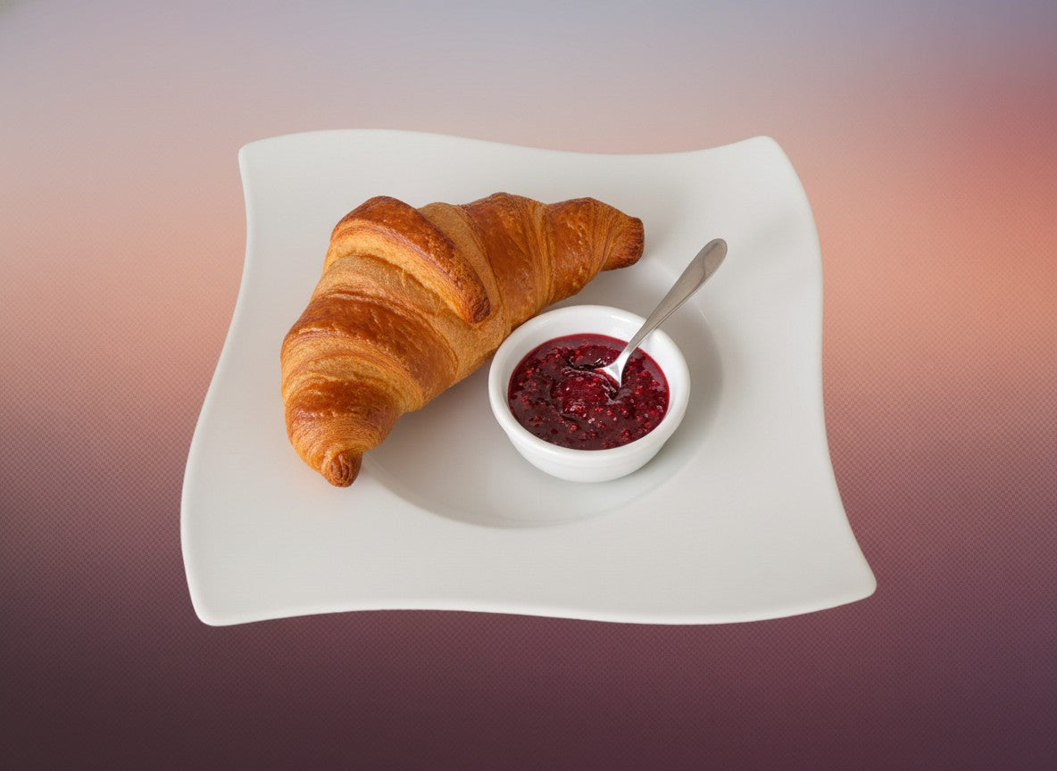 Croissant mit Marmelade